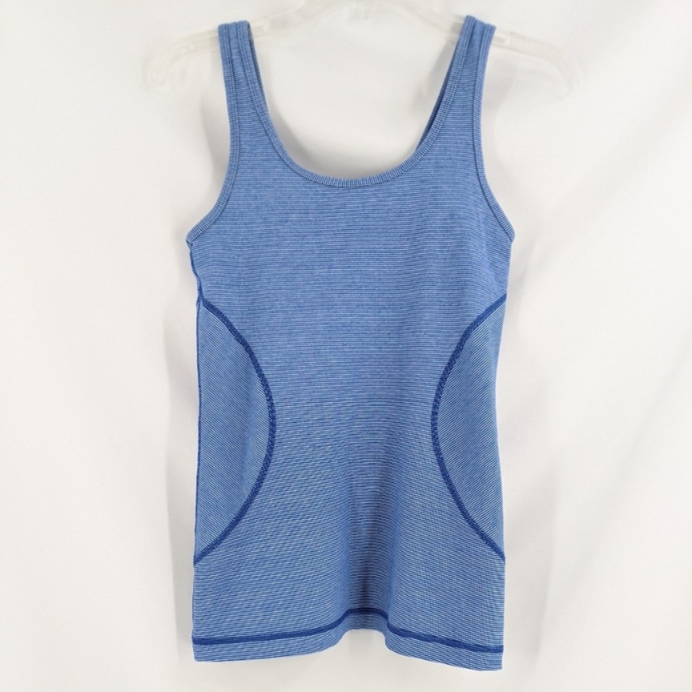 Zella blue striped workout tank